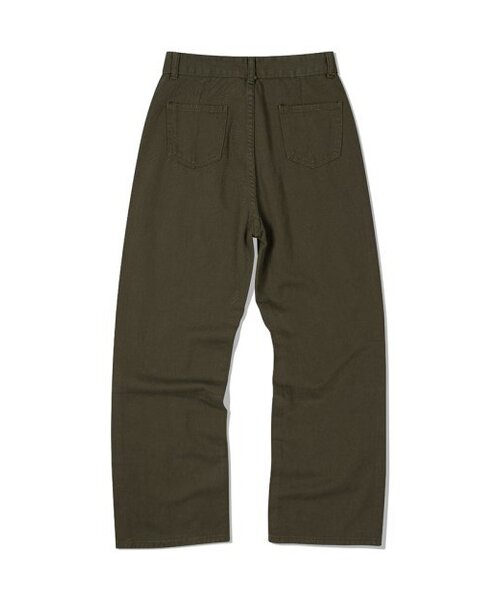MOAA（モア）の「デイリー ルーズフィット コットン トラウザー (カーキ)（デニムパンツ・レディース・その他・SMALL/MEDIUM）」の3枚目の写真