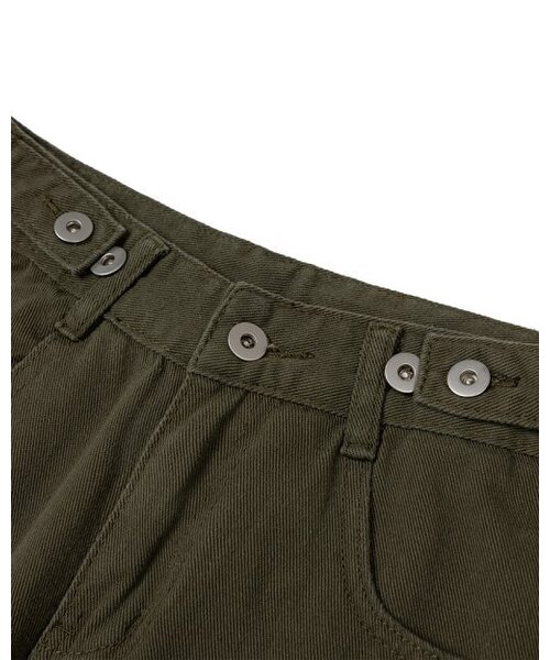 MOAA（モア）の「デイリー ルーズフィット コットン トラウザー (カーキ)（デニムパンツ・レディース・その他・SMALL/MEDIUM）」の4枚目の写真