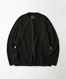 BASIC CREW NECK LONG SLEEVE TEE_BLACK