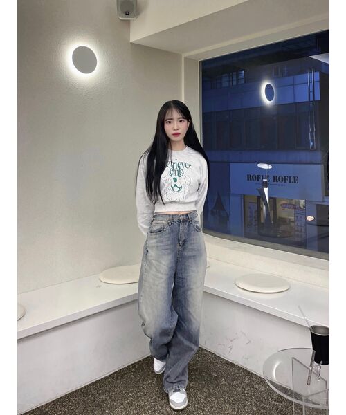 Retriever Club（レトリーバークラブ）の「LAUGHING RETRIEVER CROP CREWNECK [GREEN]（スウェット・レディース・その他・SMALL/MEDIUM）」の8枚目の写真