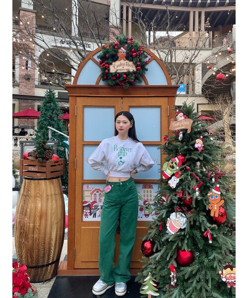 Retriever Club（レトリーバークラブ）の「LAUGHING RETRIEVER CROP CREWNECK [GREEN]（スウェット・レディース・その他・SMALL/MEDIUM）」の10枚目の写真
