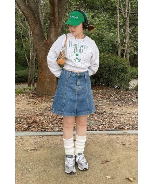Retriever Club（レトリーバークラブ）の「LAUGHING RETRIEVER CROP CREWNECK [GREEN]（スウェット・レディース・その他・SMALL/MEDIUM）」の12枚目の写真
