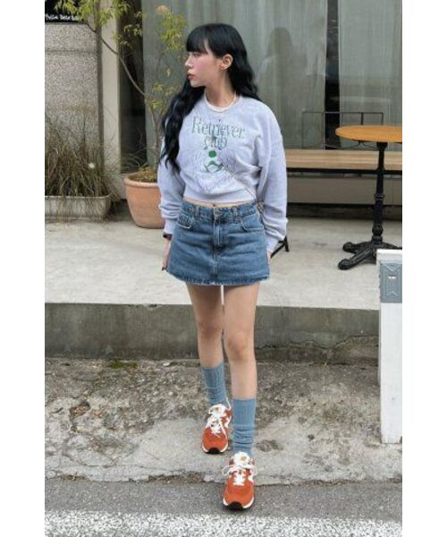 Retriever Club（レトリーバークラブ）の「LAUGHING RETRIEVER CROP CREWNECK [GREEN]（スウェット・レディース・その他・SMALL/MEDIUM）」の13枚目の写真