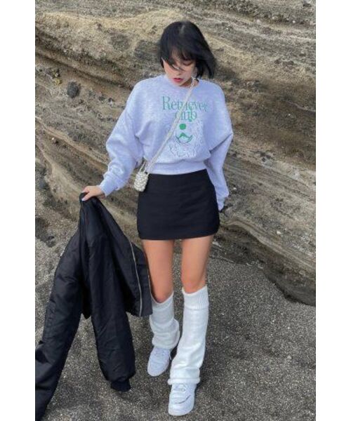 Retriever Club（レトリーバークラブ）の「LAUGHING RETRIEVER CROP CREWNECK [GREEN]（スウェット・レディース・その他・SMALL/MEDIUM）」の14枚目の写真