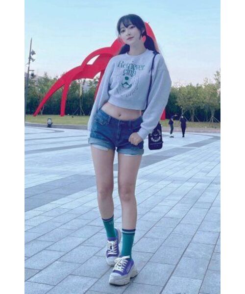 Retriever Club（レトリーバークラブ）の「LAUGHING RETRIEVER CROP CREWNECK [GREEN]（スウェット・レディース・その他・SMALL/MEDIUM）」の18枚目の写真