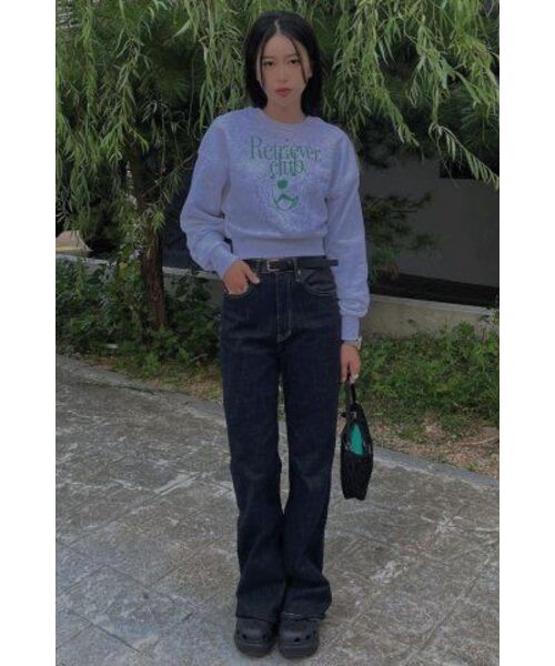 Retriever Club（レトリーバークラブ）の「LAUGHING RETRIEVER CROP CREWNECK [GREEN]（スウェット・レディース・その他・SMALL/MEDIUM）」の22枚目の写真