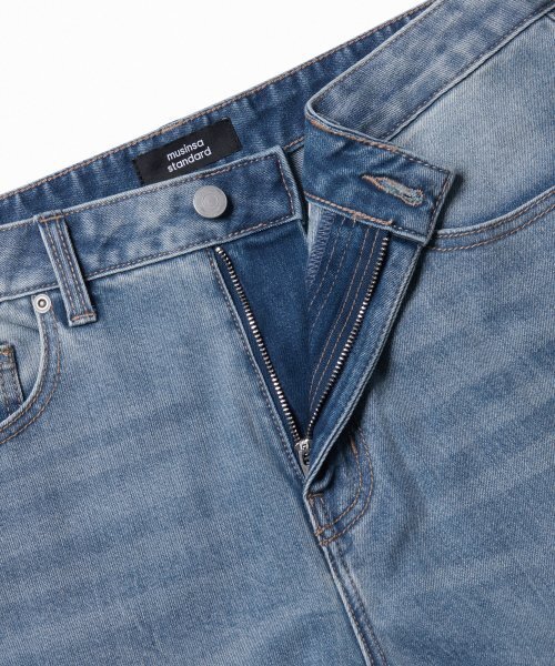 MUSINSA STANDARD（ムシンサスタンダード）の「[クールタンダード] ワイドデニムパンツ [ライトインディゴ]（デニムパンツ・メンズ・その他・40/38/42/36/34/32/30/31/33/26/27/28/29）」の4枚目の写真
