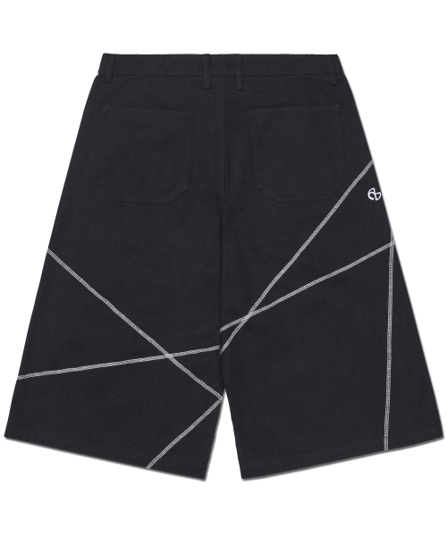 NOMANUAL(NOMANUAL)の「S.L BERMUDA PANTS - BLACK(その他パンツ・レディース・その他・SMALL/MEDIUM/LARGE/X-SMALL)」の2枚目の写真