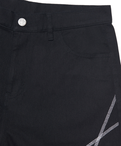 NOMANUAL(NOMANUAL)の「S.L BERMUDA PANTS - BLACK(その他パンツ・レディース・その他・SMALL/MEDIUM/LARGE/X-SMALL)」の7枚目の写真