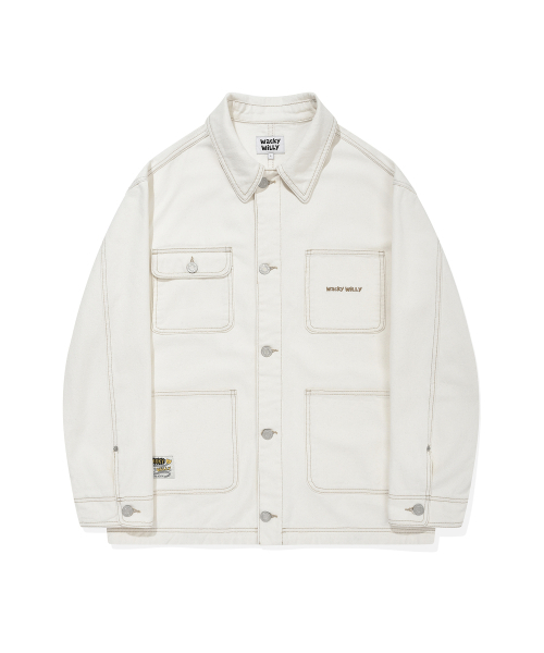 Wacky WiLLy(ワッキーウィリー)の「デニムショートジャケットエクリュ(デニムジャケット・レディース・その他・SMALL/MEDIUM/LARGE/X-LARGE)」の1枚目の写真