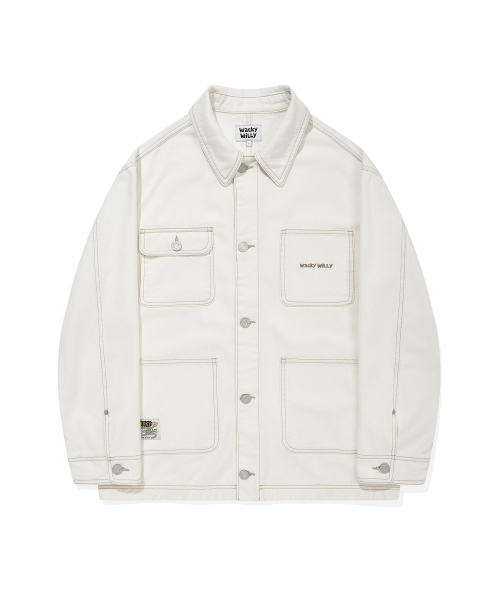 Wacky WiLLy(ワッキーウィリー)の「デニムショートジャケットエクリュ(デニムジャケット・レディース・その他・SMALL/MEDIUM/LARGE/X-LARGE)」の2枚目の写真