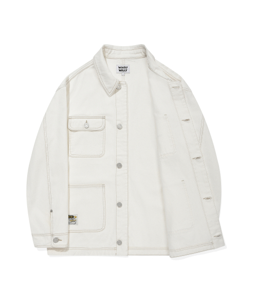Wacky WiLLy(ワッキーウィリー)の「デニムショートジャケットエクリュ(デニムジャケット・レディース・その他・SMALL/MEDIUM/LARGE/X-LARGE)」の4枚目の写真