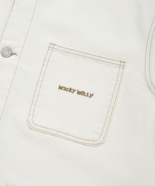Wacky WiLLy(ワッキーウィリー)の「デニムショートジャケットエクリュ(デニムジャケット・レディース・その他・SMALL/MEDIUM/LARGE/X-LARGE)」の6枚目の写真