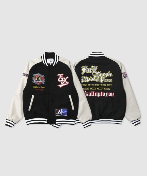 MAJESTIC x EXAMPLE VARSITY JACKET（スタジャン）｜EXAMPLE