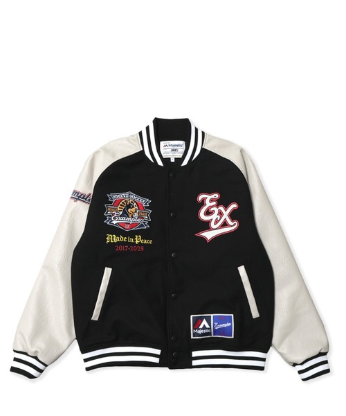 MAJESTIC x EXAMPLE VARSITY JACKET（スタジャン）｜EXAMPLE