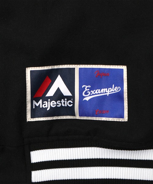 EXAMPLE(エグザンプル)の「MAJESTIC x EXAMPLE VARSITY JACKET(スタジャン・メンズ・その他・XXL/XL/L/M)」の2枚目の写真