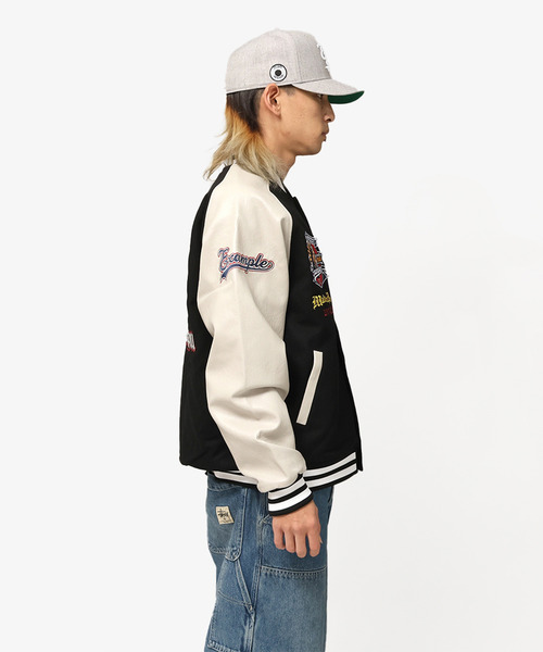 MAJESTIC x EXAMPLE VARSITY JACKET（スタジャン）｜EXAMPLE