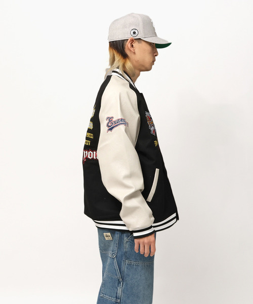 example メルトン スタジャン　エグザンプル セール】MAJESTIC x EXAMPLE VARSITY JACKET（スタジャン）｜EXAMPLE