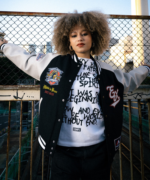 EXAMPLE(エグザンプル)の「MAJESTIC x EXAMPLE VARSITY JACKET(スタジャン・メンズ・その他・XXL/XL/L/M)」の12枚目の写真