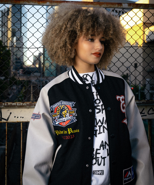 EXAMPLE(エグザンプル)の「MAJESTIC x EXAMPLE VARSITY JACKET(スタジャン・メンズ・その他・XXL/XL/L/M)」の14枚目の写真
