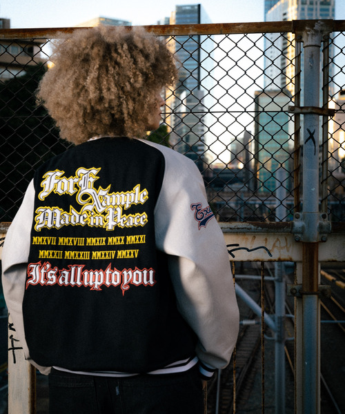 EXAMPLE(エグザンプル)の「MAJESTIC x EXAMPLE VARSITY JACKET(スタジャン・メンズ・その他・XXL/XL/L/M)」の15枚目の写真