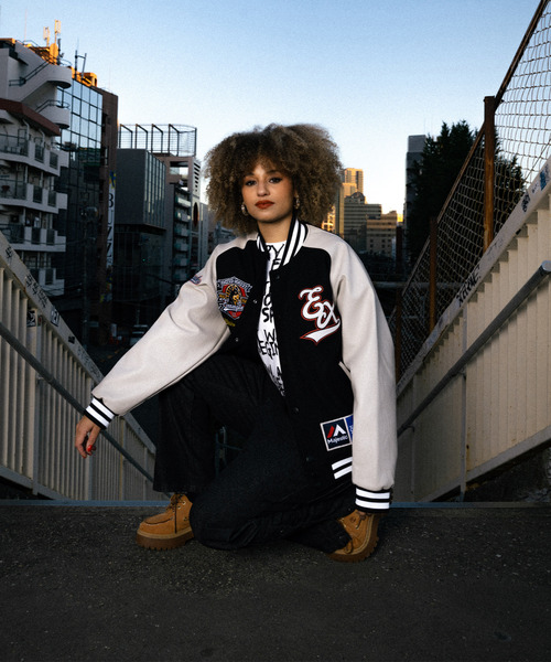EXAMPLE(エグザンプル)の「MAJESTIC x EXAMPLE VARSITY JACKET(スタジャン・メンズ・その他・XXL/XL/L/M)」の17枚目の写真