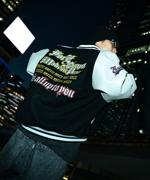 EXAMPLE(エグザンプル)の「MAJESTIC x EXAMPLE VARSITY JACKET(スタジャン・メンズ・その他・XXL/XL/L/M)」の7枚目の写真