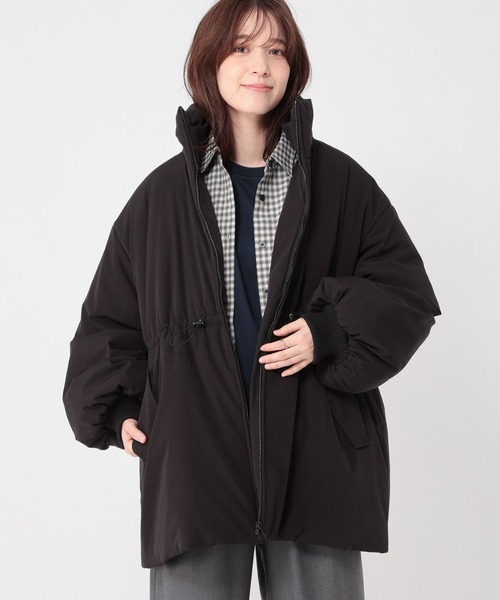 studio CLIP（スタディオクリップ）の「パディングドロストコート[プチサイズあり]（ダウンジャケット/コート・レディース・ブラック/アイボリー・FREE/PF）」の12枚目の写真