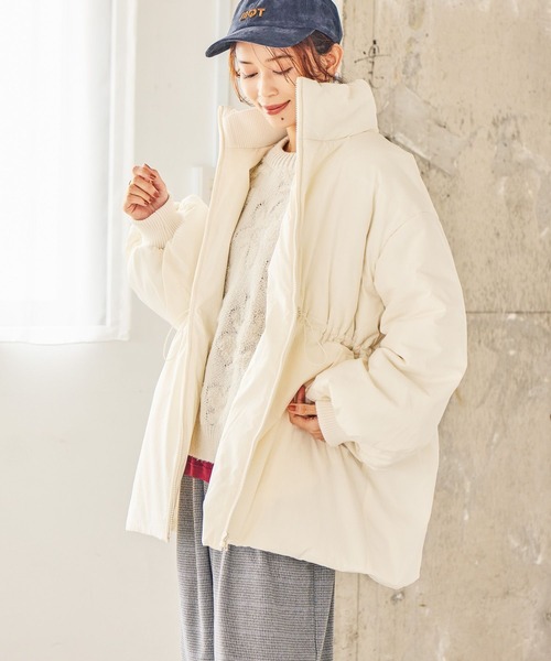 studio CLIP（スタディオクリップ）の「パディングドロストコート[プチサイズあり]（ダウンジャケット/コート・レディース・ブラック/アイボリー・FREE/PF）」の16枚目の写真