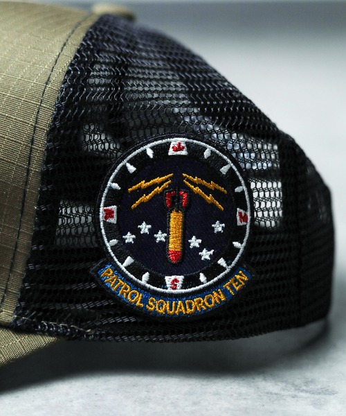 AVIREX（アヴィレックス）の「【78】【AVIREX】U.S NAVY MESH CAP（キャップ・メンズ・カーキ/サックスブルー/インディゴブルー/ブラック・FREE）」の8枚目の写真
