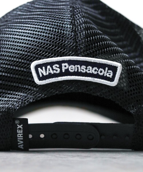 AVIREX（アヴィレックス）の「【78】【AVIREX】U.S NAVY MESH CAP（キャップ・メンズ・カーキ/サックスブルー/インディゴブルー/ブラック・FREE）」の7枚目の写真