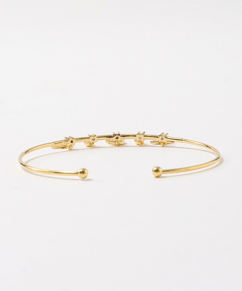 Three Four Time（ｽﾘｰﾌｫｰﾀｲﾑ）の「星月チャームバングル（バングル/リストバンド・レディース・シルバー/ゴールド・FREE）」の13枚目の写真