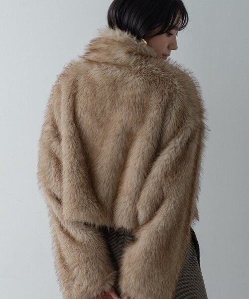 セール】【再入荷】フェイクファーブルゾン（ブルゾン）｜GALLEST