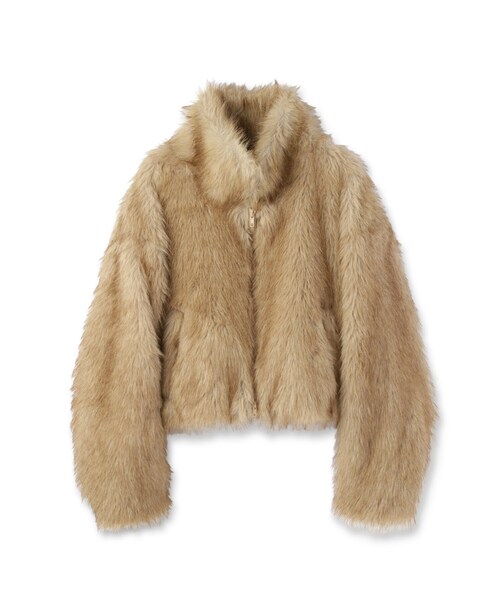 GALLEST（ギャレスト）の「【再入荷】フェイクファーブルゾン（ブルゾン・レディース・ダークグレー/こしょう色系・38）」の16枚目の写真