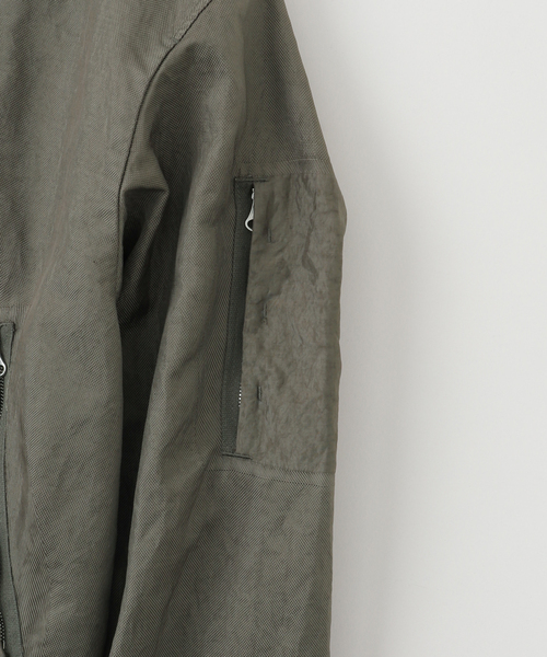 EDIFICE（エディフィス）の「Massimo Osti Studio(マッシモ オスティ スタジオ) OW SHRT JKT IN ECO LMNT JACQU（その他アウター・メンズ・チャコールグレー・LARGE）」の4枚目の写真