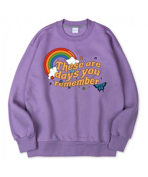 MILLION DAY(ミリオンデイ)の「MILLION RAINBOW SWEATSHIRT(スウェット・レディース・ダークグリーン/パープル・LARGE/X-LARGE)」の3枚目の写真
