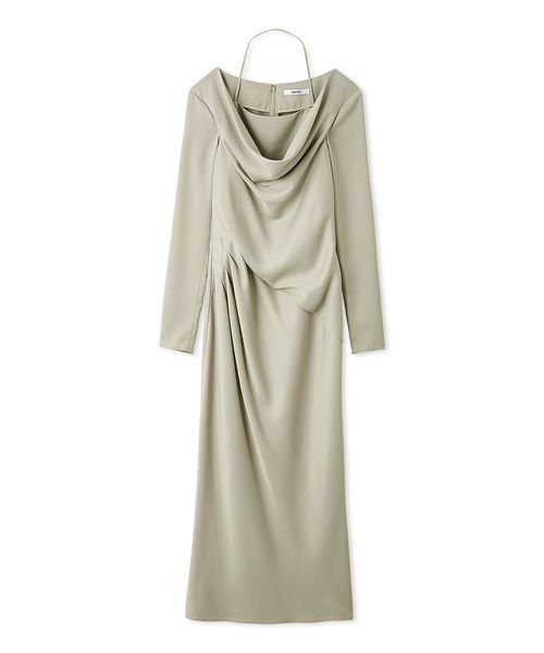 セール】ドレープバックサテンロングワンピース（ワンピース）｜SNIDEL