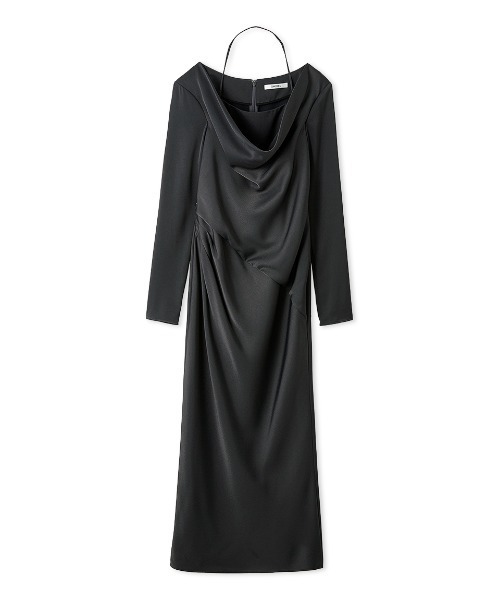 セール】ドレープバックサテンロングワンピース（ワンピース）｜SNIDEL