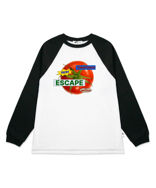 ESCAPEFROM（エスケープフロム）の「レトロトマトプリントロングスリーブ [2カラー]（Tシャツ/カットソー・レディース・ブラック/ブラウン・LARGE/MEDIUM/SMALL）」の3枚目の写真