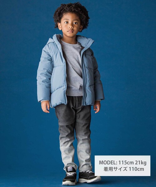 WASK（ワスク）の「袖・フード取り外しダウンジャケット(110~160cm)（ダウンジャケット/コート・キッズ・ブラック/ブルー・140cm/150cm/160cm/120cm/130cm）」の4枚目の写真