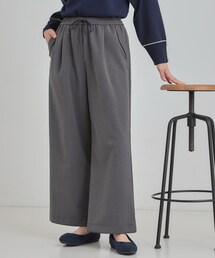 SHOO・LA・RUE | 【洗濯機可/S-LL】風を通しにくい フラップイージーワイドパンツ(その他パンツ)