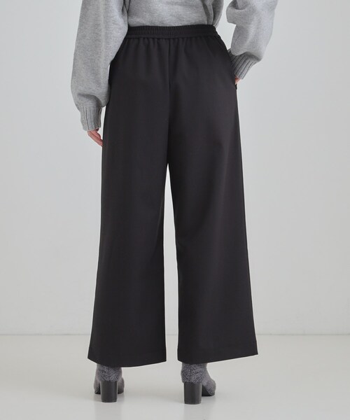 SHOO・LA・RUE（シューラルー）の「【洗濯機可/S-LL】風を通しにくい フラップイージーワイドパンツ（その他パンツ・レディース・ブラック/ブラウン系その他/グレー・04/03/02/01）」の5枚目の写真