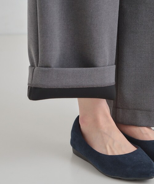 SHOO・LA・RUE（シューラルー）の「【洗濯機可/S-LL】風を通しにくい フラップイージーワイドパンツ（その他パンツ・レディース・ブラック/ブラウン系その他/グレー・04/03/02/01）」の18枚目の写真