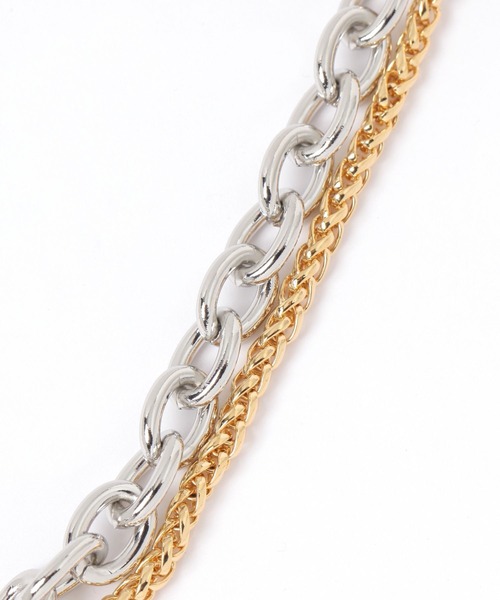 BAYFLOW（ベイフロー）の「レイヤードチェーンブレスレット（ブレスレット・レディース・その他1・FREE）」の2枚目の写真