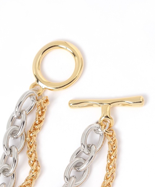 BAYFLOW（ベイフロー）の「レイヤードチェーンブレスレット（ブレスレット・レディース・その他1・FREE）」の3枚目の写真