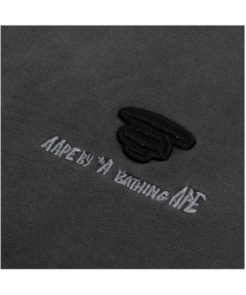 AAPE BY A BATHING APE（エーエイプバイアベイシングエイプ）の「AAPE MAIN CREW NECK SWEAT（スウェット・メンズ・ライトブラック/ダークブラウン・SMALL/LARGE/MEDIUM/X-LARGE）」の4枚目の写真