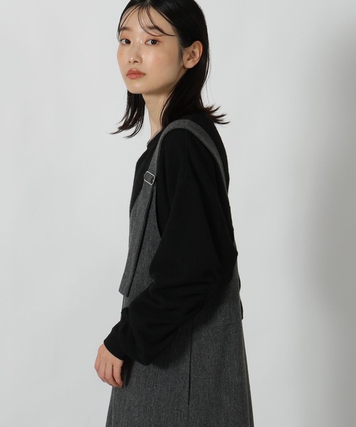 LAKOLE（ラコレ）の「袖シャーリングプルオーバー長袖 / 611711（Tシャツ/カットソー・レディース・パープル/グレー/ブラック・FREE）」の21枚目の写真