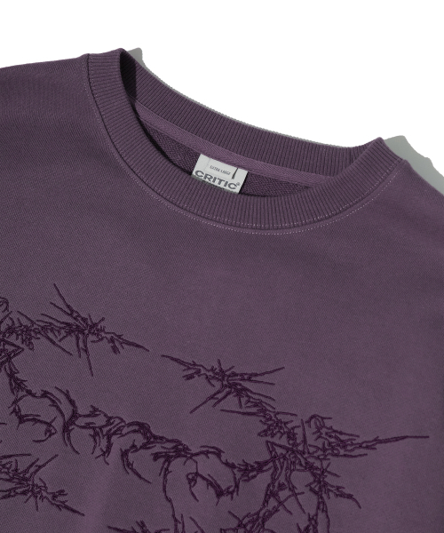CRITIC（クリティック）の「SPIKE WORMHOLE SWEAT SHIRTS PURPLE（スウェット・レディース・その他・MEDIUM/LARGE/X-LARGE）」の4枚目の写真