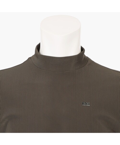 BRIEFING（ブリーフィング）の「【BRIEFING GOLF／ブリーフィングゴルフ】CL MS RIB LS HIGHNECK（Tシャツ/カットソー・メンズ・アイボリー/チャコール/ネイビー・L/M）」の6枚目の写真