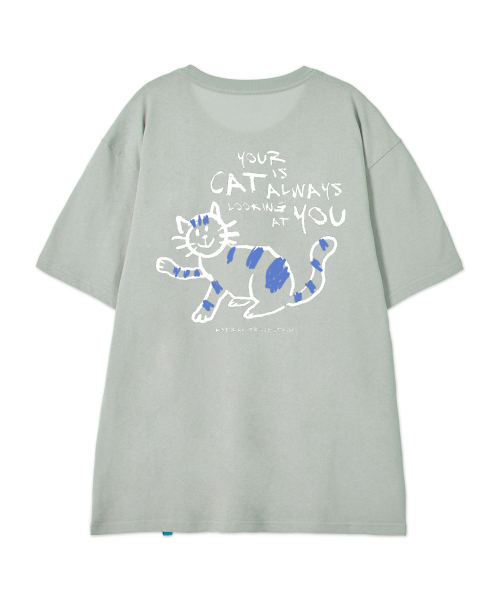 ASTRAL PROJECTION（アストラルプロジェクション）の「[ドゥドルキャット]コットンルーズフィット半袖Tシャツ_ダスティミント（Tシャツ/カットソー・メンズ・その他・X-LARGE/XX-LARGE/LARGE/MEDIUM）」の3枚目の写真